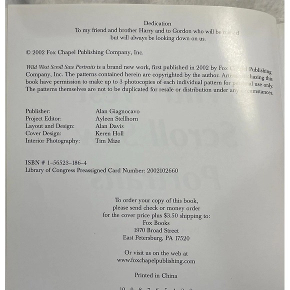 Wild West Scroll Saw Portraits: Over 50 Patterns for Native Americans,...‎ - Picture 8 of 8